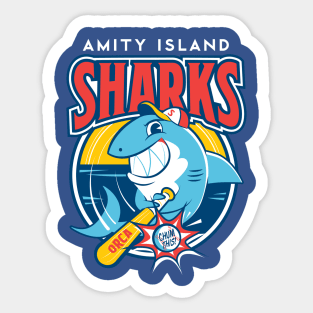 Sharks Baseball Sticker